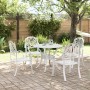 5-piece white cast aluminum garden dining set by vidaXL, Garden sets - Ref: Foro24-3216328, Price: 841,48 €, Discount: %