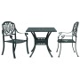 Green cast aluminum 3-piece bistro table and chairs by vidaXL, Garden sets - Ref: Foro24-3216340, Price: 427,99 €, Discount: %