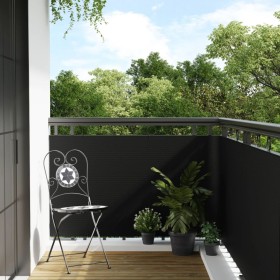 Black synthetic rattan balcony awning 400x100 cm by vidaXL, fence panels - Ref: Foro24-156300, Price: 39,72 €, Discount: %