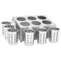 Cutlery holder with 6 square stainless steel grids by vidaXL, Cutlery and utensil trays - Ref: Foro24-51230, Price: 75,84 €, ...