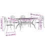 5-piece black cast aluminum garden dining set by vidaXL, Garden sets - Ref: Foro24-3216309, Price: 1,00 €, Discount: %