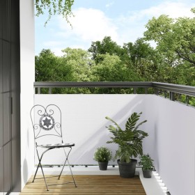 Toldo para balcón ratán sintético blanco 1000x90 cm de vidaXL, Paneles de vallas - Ref: Foro24-156293, Precio: 81,99 €, Descu...