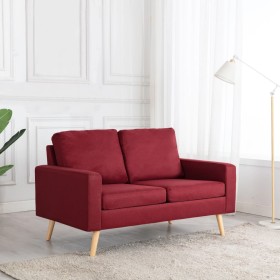 2-seater sofa in red wine-colored fabric by vidaXL, Sofas - Ref: Foro24-288710, Price: 271,57 €, Discount: %