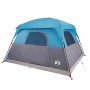 Blaues wasserdichtes Campingzelt für 4 Personen von vidaXL, Zelte - Ref: Foro24-94543, Preis: 122,46 €, Rabatt: %