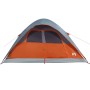 Family tent with waterproof dome 6 people gray orange by vidaXL, tents - Ref: Foro24-94557, Price: 110,99 €, Discount: %