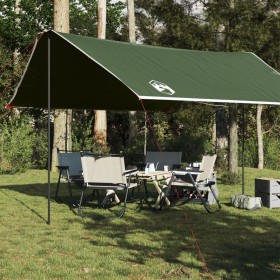 Green waterproof camping tarp 430x380x210 cm by vidaXL, tents - Ref: Foro24-94679, Price: 52,38 €, Discount: %