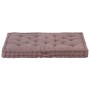 Taupe gray cotton pallet cushion 120x80x10 cm by vidaXL, Cushions for chairs and sofas - Ref: Foro24-48682, Price: 68,27 €, D...