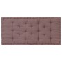 Taupe gray cotton pallet cushion 120x80x10 cm by vidaXL, Cushions for chairs and sofas - Ref: Foro24-48682, Price: 68,27 €, D...