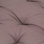 Taupe gray cotton pallet cushion 120x80x10 cm by vidaXL, Cushions for chairs and sofas - Ref: Foro24-48682, Price: 68,27 €, D...