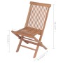 Garden chairs 4 units with bright green teak wood cushions by vidaXL, Garden chairs - Ref: Foro24-3062594, Price: 266,60 €, D...