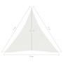 White HDPE sail awning 160 g/m² 5x7x7 m by vidaXL, Umbrellas - Ref: Foro24-311264, Price: 49,08 €, Discount: %