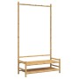 Bamboo coat rack with shelves 103x40x183 cm by vidaXL, Dresser Organizers and Bar Hangers - Ref: Foro24-368032, Price: 95,99 ...