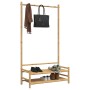 Bamboo coat rack with shelves 103x40x183 cm by vidaXL, Dresser Organizers and Bar Hangers - Ref: Foro24-368032, Price: 95,99 ...