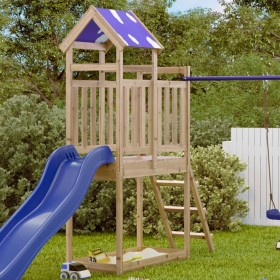 Spielturm aus Zirbenholz mit Leiter 110,5x52,5x215 cm von vidaXL, Kinderhäuser - Ref: Foro24-845922, Preis: 146,51 €, Rabatt: %