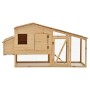 Solid pine wood chicken coop 178x67x92 cm by vidaXL, Cages and habitats for small animals - Ref: Foro24-170915, Price: 169,96...