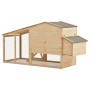 Solid pine wood chicken coop 178x67x92 cm by vidaXL, Cages and habitats for small animals - Ref: Foro24-170915, Price: 169,96...