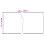 White synthetic rattan balcony awning 1000x80 cm by vidaXL, fence panels - Ref: Foro24-156292, Price: 73,28 €, Discount: %