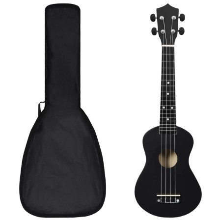 Sopran-Ukulele-Set mit Koffer für Kinder schwarz 23" von vidaXL, Streichinstrumente - Ref: Foro24-70152, Preis: 37,59 €, Raba...