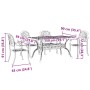 5-piece garden dining set, cast aluminum in bronze color. by vidaXL, Garden sets - Ref: Foro24-3216308, Price: 993,00 €, Disc...