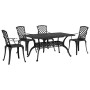 Juego de comedor de jardín 5 piezas aluminio fundido negro de vidaXL, Conjuntos de jardín - Ref: Foro24-3216317, Precio: 1,00...