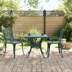 Bistro table and chairs 3-piece set cast aluminum green by vidaXL, Garden sets - Ref: Foro24-3216348, Price: 409,99 €, Discou...