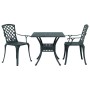 Bistro table and chairs 3-piece set cast aluminum green by vidaXL, Garden sets - Ref: Foro24-3216348, Price: 433,58 €, Discou...