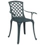 Bistro table and chairs 3-piece set cast aluminum green by vidaXL, Garden sets - Ref: Foro24-3216348, Price: 433,58 €, Discou...