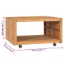 Mesa de centro de madera de teca maciza 80x80x40 cm de vidaXL, Mesas de centro - Ref: Foro24-288896, Precio: 140,82 €, Descue...