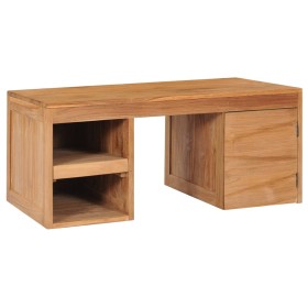 Solid teak wood coffee table 90x50x40 cm by vidaXL, Coffee table - Ref: Foro24-288902, Price: 132,99 €, Discount: %