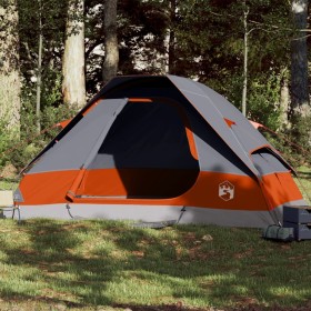 Family store with waterproof dome for 6 people, gray and orange. by vidaXL, tents - Ref: Foro24-94783, Price: 112,99 €, Disco...