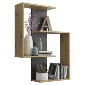 FMD Inverted wall shelf in Matera handmade oak color by FMD, Shelves and shelves - Ref: Foro24-429427, Price: 84,07 €, Discou...