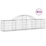 Gabion baskets 11 units, arched shape, iron, 200x30x40/60 cm by vidaXL, Pots and planters - Ref: Foro24-3146056, Price: 481,2...