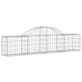 Gabion baskets 11 units, arched shape, iron, 200x30x40/60 cm by vidaXL, Pots and planters - Ref: Foro24-3146056, Price: 481,2...