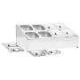 Gastronorm tray support with 8 1/6 stainless steel trays by vidaXL, Kitchen utensil containers - Ref: Foro24-51225, Price: 14...