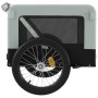 Bicycle pet trailer, iron frame, Oxford fabric in gray and black. by vidaXL, pet strollers - Ref: Foro24-93923, Price: 105,48...