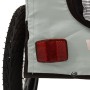 Bicycle pet trailer, iron frame, Oxford fabric in gray and black. by vidaXL, pet strollers - Ref: Foro24-93923, Price: 105,48...