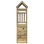 Torre de juegos con pared escalada madera pino 110,5x52,5x215cm de vidaXL, Casitas infantiles - Ref: Foro24-845913, Precio: 1...