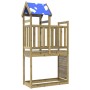 Torre de juegos con pared escalada madera pino 110,5x52,5x215cm de vidaXL, Casitas infantiles - Ref: Foro24-845913, Precio: 1...