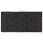 Cojín para palés algodón negro 120x80x10 cm de vidaXL, Cojines para sillas y sofás - Ref: Foro24-48674, Precio: 51,65 €, Desc...