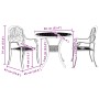 3-piece white cast aluminum bistro table and chairs by vidaXL, Garden sets - Ref: Foro24-3216324, Price: 525,70 €, Discount: %