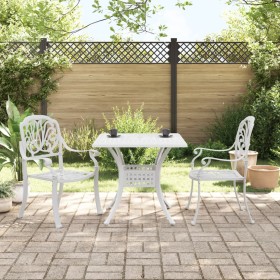 3-piece white cast aluminum bistro table and chairs by vidaXL, Garden sets - Ref: Foro24-3216339, Price: 494,99 €, Discount: %