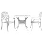 3-piece white cast aluminum bistro table and chairs by vidaXL, Garden sets - Ref: Foro24-3216339, Price: 503,29 €, Discount: %