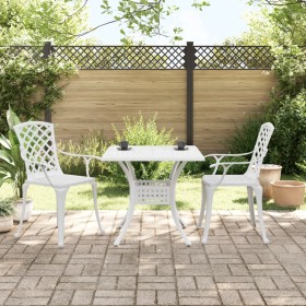 3-piece white cast aluminum bistro table and chairs by vidaXL, Garden sets - Ref: Foro24-3216347, Price: 434,26 €, Discount: %