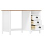 Hill desk with 3 pine wood drawers 120x50x74 cm by vidaXL, Desks - Ref: Foro24-288998, Price: 166,48 €, Discount: %