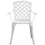 3-piece white cast aluminum bistro table and chairs by vidaXL, Garden sets - Ref: Foro24-3216332, Price: 435,09 €, Discount: %