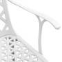 3-piece white cast aluminum bistro table and chairs by vidaXL, Garden sets - Ref: Foro24-3216332, Price: 435,09 €, Discount: %