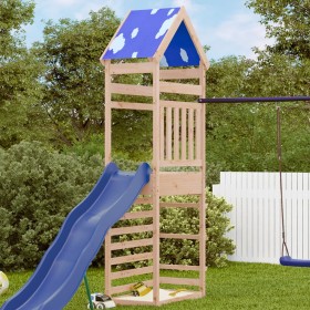 Play tower with climbing wall pine wood 85x52.5x265 cm by vidaXL, Children's houses - Ref: Foro24-845932, Price: 199,99 €, Di...