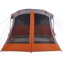 Zelt mit Veranda für 4 Personen, wasserdicht, grau-orange von vidaXL, Zelte - Ref: Foro24-94538, Preis: 232,13 €, Rabatt: %