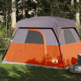 Gray and orange waterproof 4-person tent by vidaXL, tents - Ref: Foro24-94544, Price: 132,53 €, Discount: %