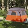 Gray and orange waterproof 4-person tent by vidaXL, tents - Ref: Foro24-94544, Price: 131,85 €, Discount: %